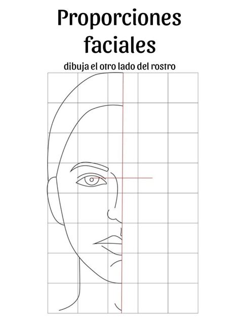 Diagrama de proporciones faciales para anime