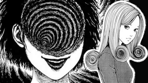 Ilustración de Junji Ito con temática de espirales