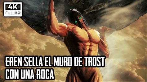 Eren Jaeger preparándose para sellar el muro