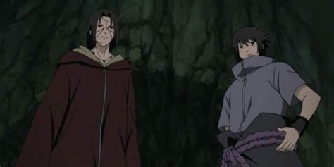 Itachi y Sasuke enfrentándose a Kabuto