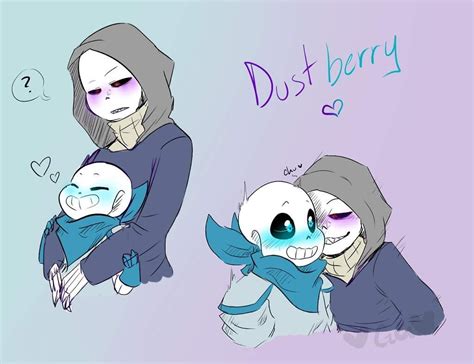 Ilustración de Dust Sans y Blueberry Sans