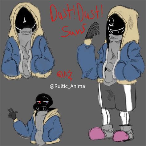 Representación artística de Dust Sans y Error Sans juntos