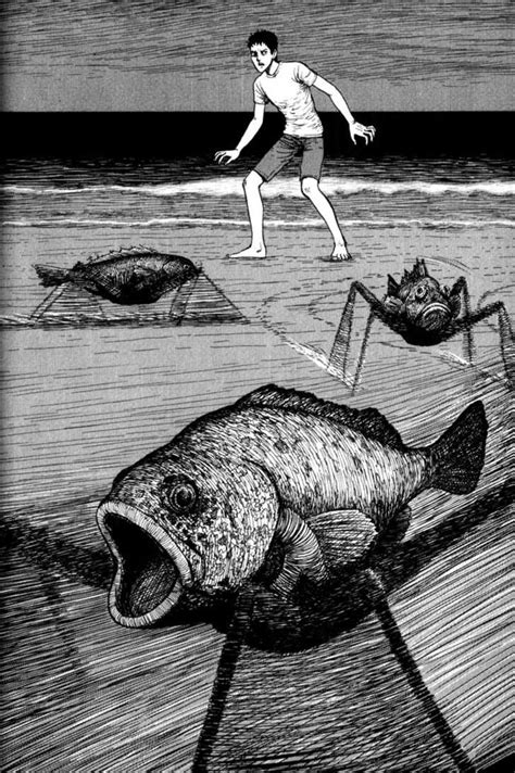 Viñeta de Gyo de Junji Ito