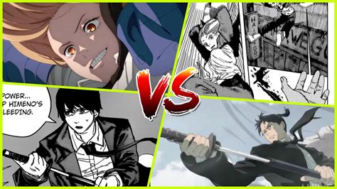 Chainsaw Man anime vs manga comparison