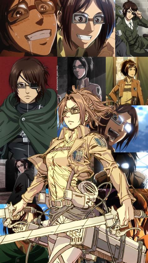 Hange explicando sus teorías sobre los titanes