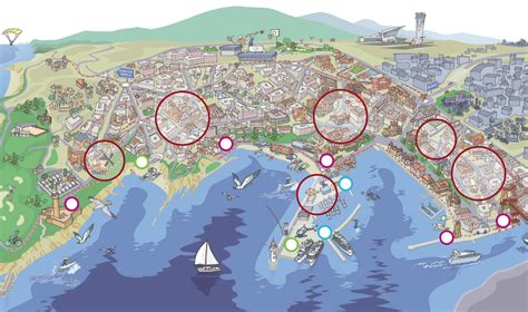 Mapa de Getxo, Vizcaya, señalando la ubicación de Algorta