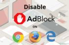 Instrucciones para deshabilitar AdBlock