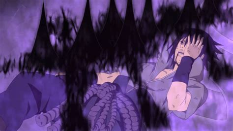Sasuke utilizando el Amaterasu