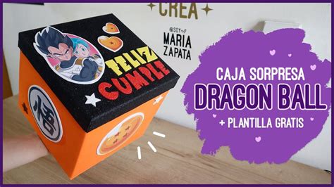 Caja sorpresa personalizada con temática Dragon Ball
