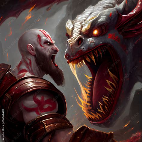 Kratos luchando contra un Berserker