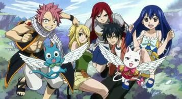 Personajes principales de Fairy Tail en acción