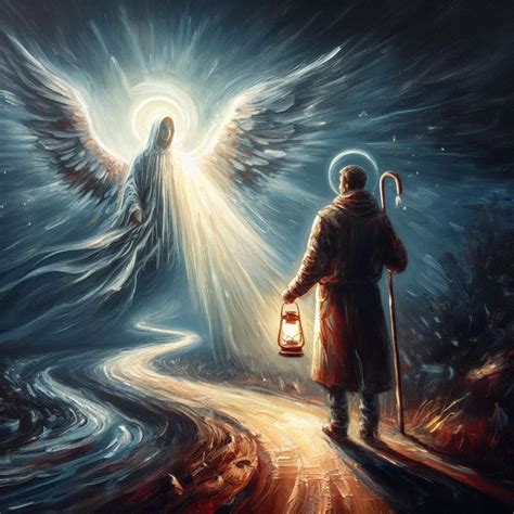 Representación artística del Palacio del Cielo con seres alados