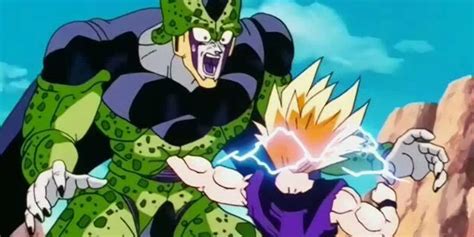 Cell torturando a Gohan
