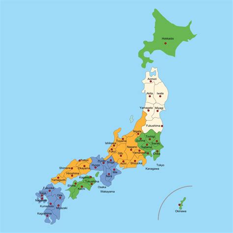 Mapa de Japón con la región de Wakayama resaltada