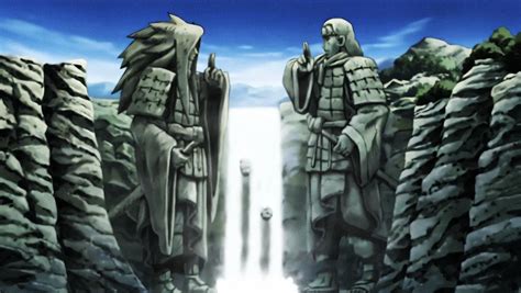 Naruto y Sasuke enfrentándose en el Valle del Fin