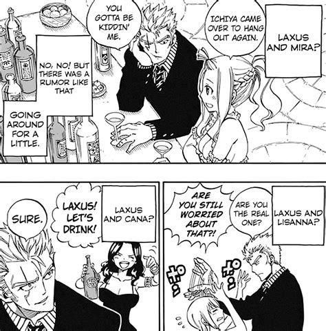 Ilustración de Laxus y Mirajane