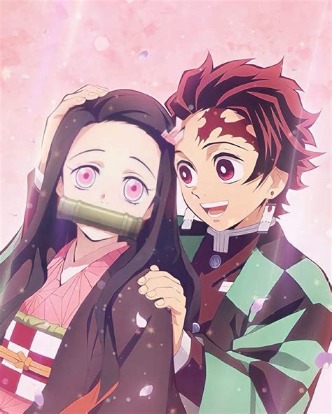 Ilustración de Tanjiro Kamado y Nezuko Kamado