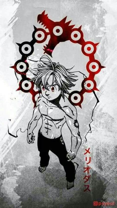 Ilustración de Meliodas, el Pecado de la Ira