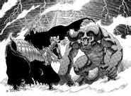El Caballero Calavera luchando contra Zodd