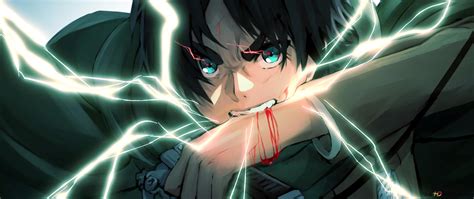 Eren Jaeger transformado en Titán luchando contra Reiner