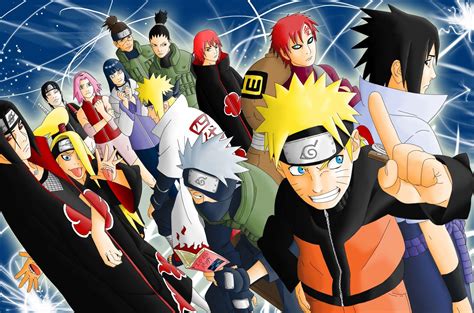 Collage de los protagonistas de Naruto Shippuden