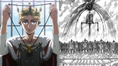 Eren y Historia en la capilla de los Reiss