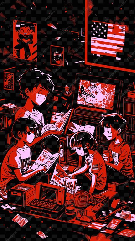 Ilustración de una fujoshi leyendo manga con temática BL