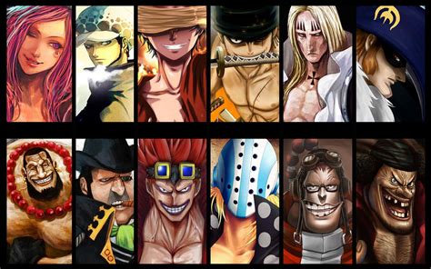 Ilustración de los Supernovas de One Piece