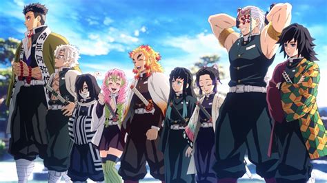 Ilustración de los Pilares de Demon Slayer