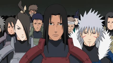 Ilustración de la alianza del Clan Senju y Clan Uchiha