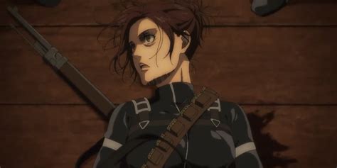 Escena de la muerte de Sasha Blouse en Attack on Titan