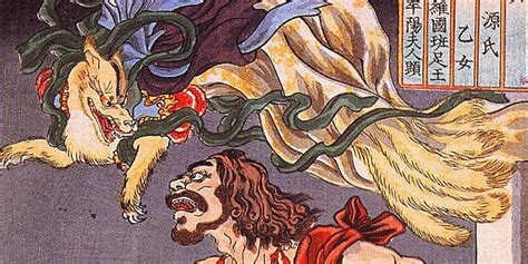Arte conceptual de criaturas mitológicas japonesas en Wano