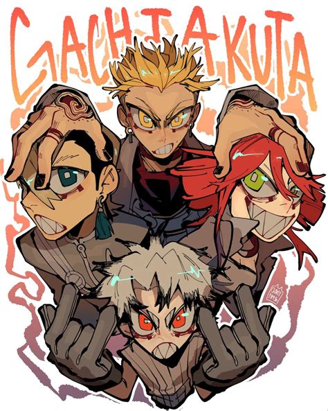 Ilustración de personajes de Gachiakuta