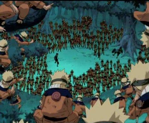 Comparativa de chakra en el Jutsu Clon de Sombra vs. Multiclones de Sombras