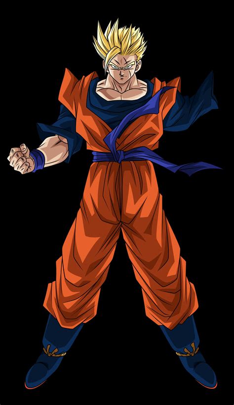 Personaje en estado Super Saiyan del Futuro