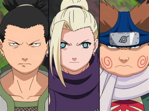 Equipo Ino-Shika-Cho intentando enviar felicitaciones