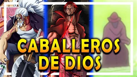 Ilustración conceptual de los Caballeros de Dios en One Piece