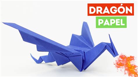 Un dragón de origami terminado