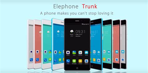 Especificaciones técnicas Elephone Trunk