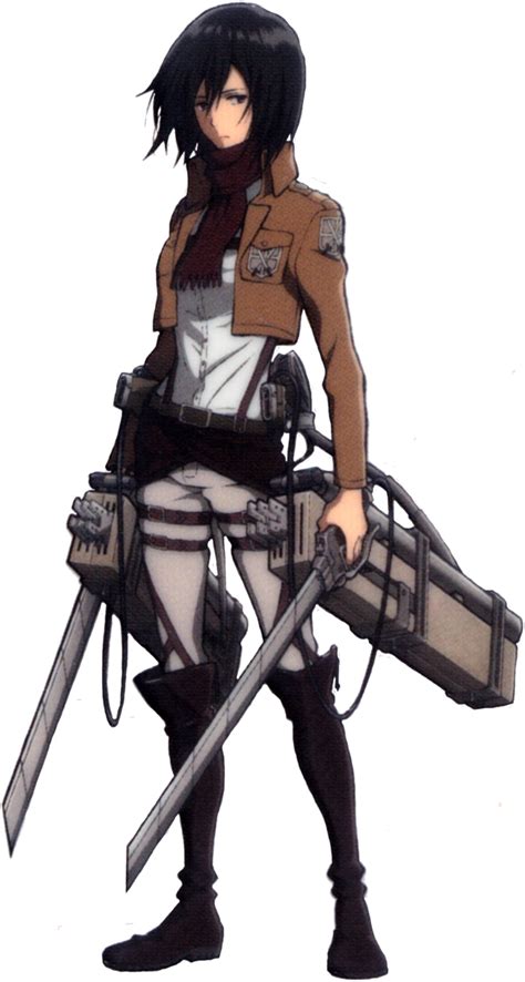 Mikasa Ackerman luchando contra Titanes