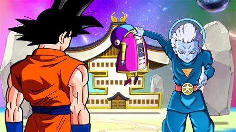 Goku hablando con Zeno