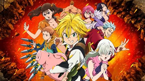 Personajes de The Seven Deadly Sins con diferentes atuendos