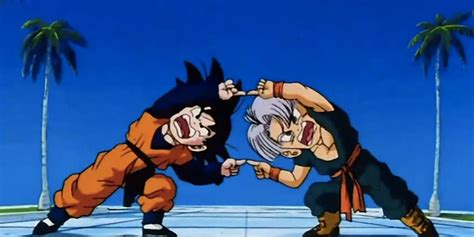 Goten y Trunks en pose de combate