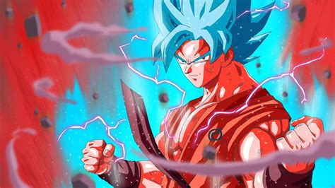 Goku en modo Super Saiyan Blue Kaioken