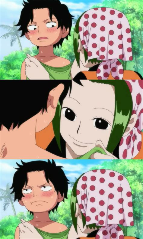 Ace despidiéndose de Makino