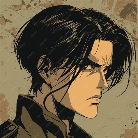 Ilustración de Levi Ackerman en su juventud y en etapas posteriores.