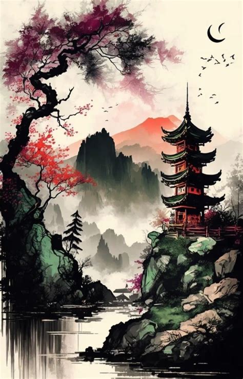 Pintura erótica de estilo asiático