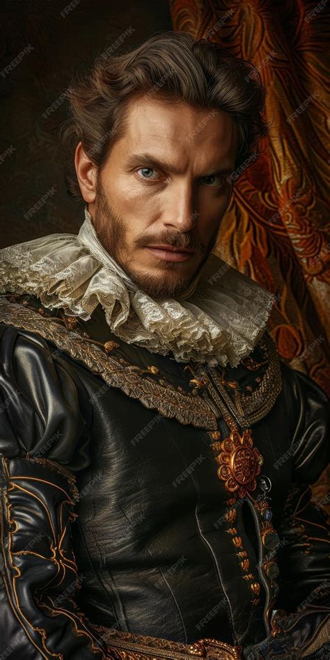 Retrato de un noble con expresión sombría