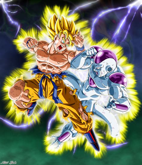 Goku Super Saiyan contra Freezer