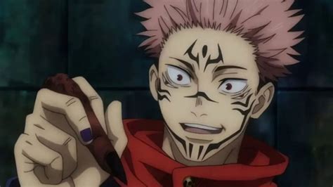 Yuji Itadori con el dedo de Sukuna